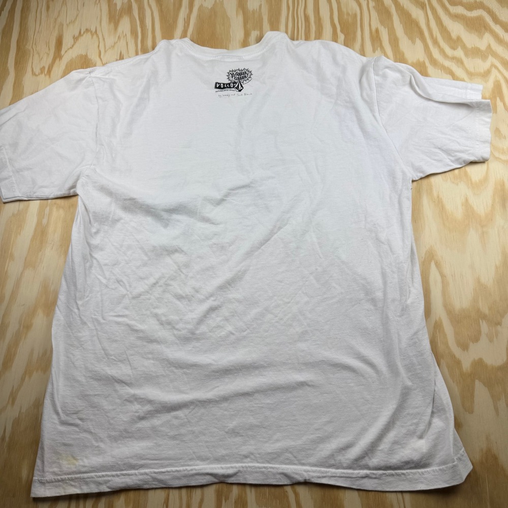 Volcom Yo Gabba Gabba Jack Black Sammy Brobee Artist Series Shirt Mens XL White - Picture 3 of 7